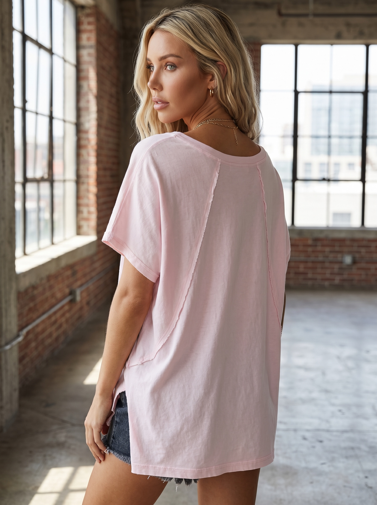 Oversized V-Neck Tee