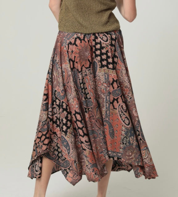 Angie Asymmetrical Boho Skirt