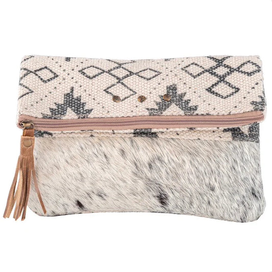 Hair On Hide Monochome Clutch