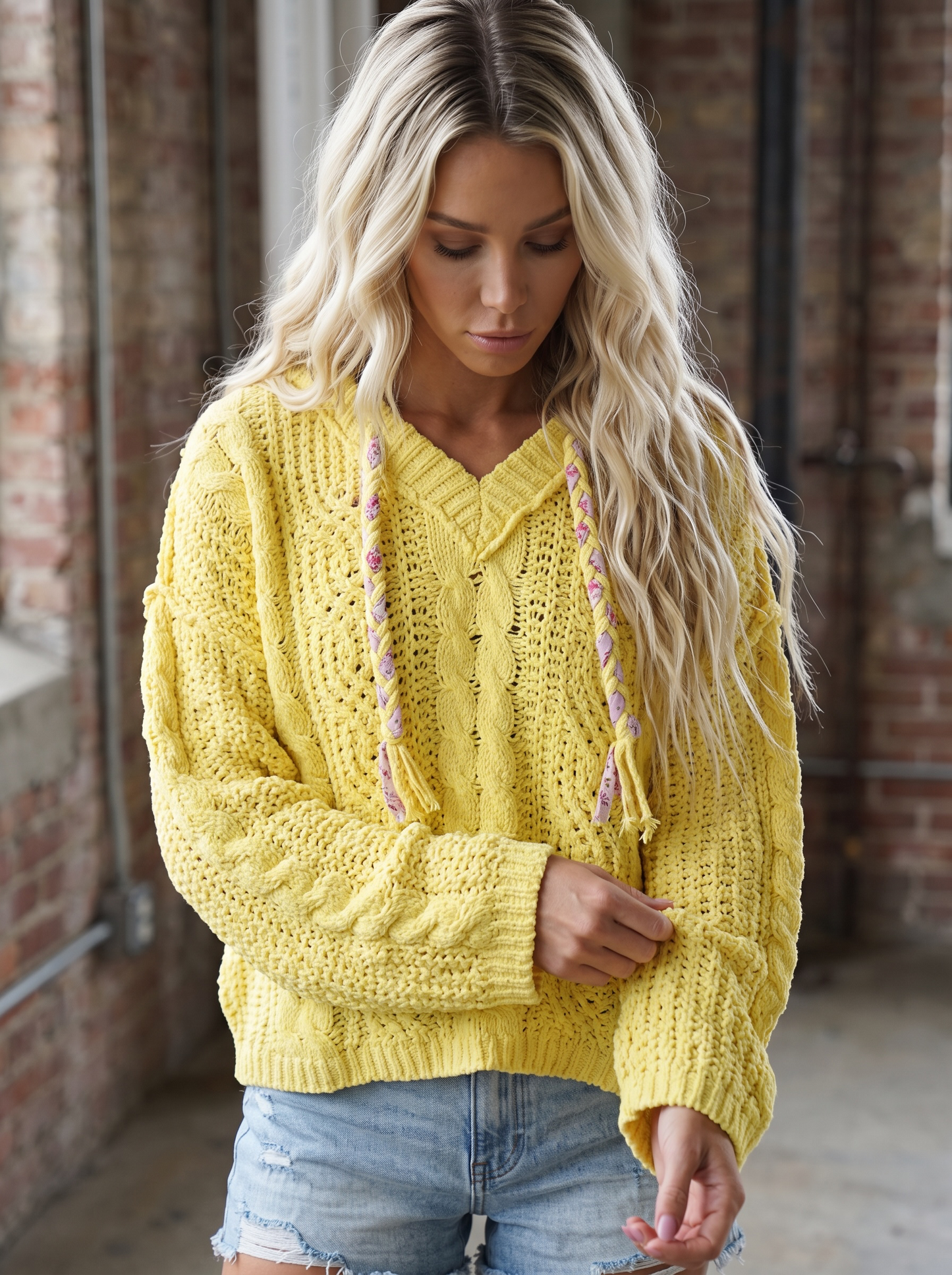POL Oversize Chenille Hoodie