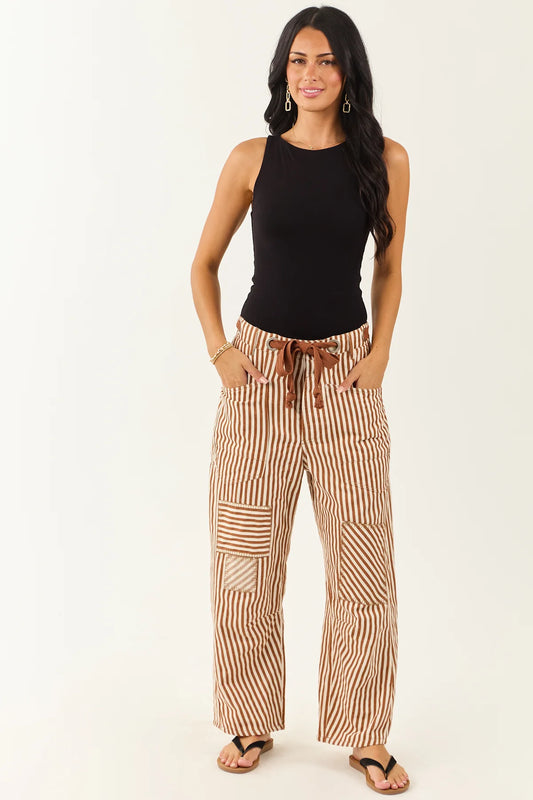 Eesome Striped Barrel Pants