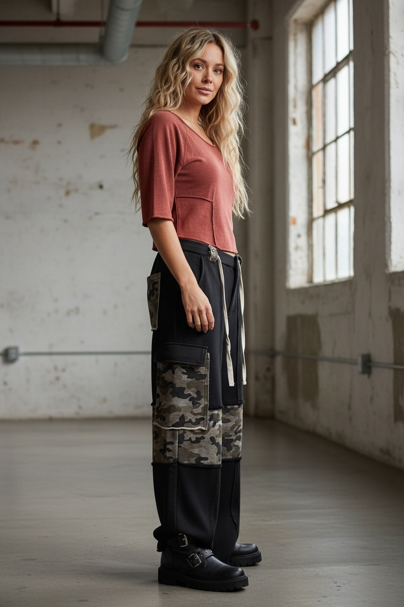 POL Camo Cargo Pants