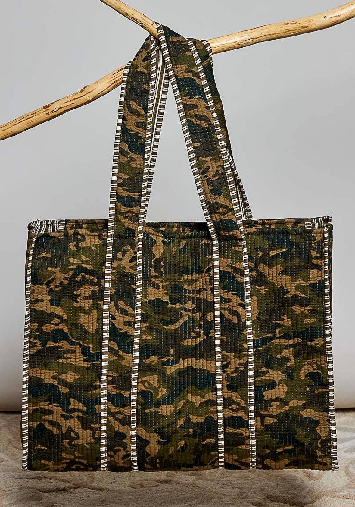 PREORDER - POL Oversized Quilted Camo Tote