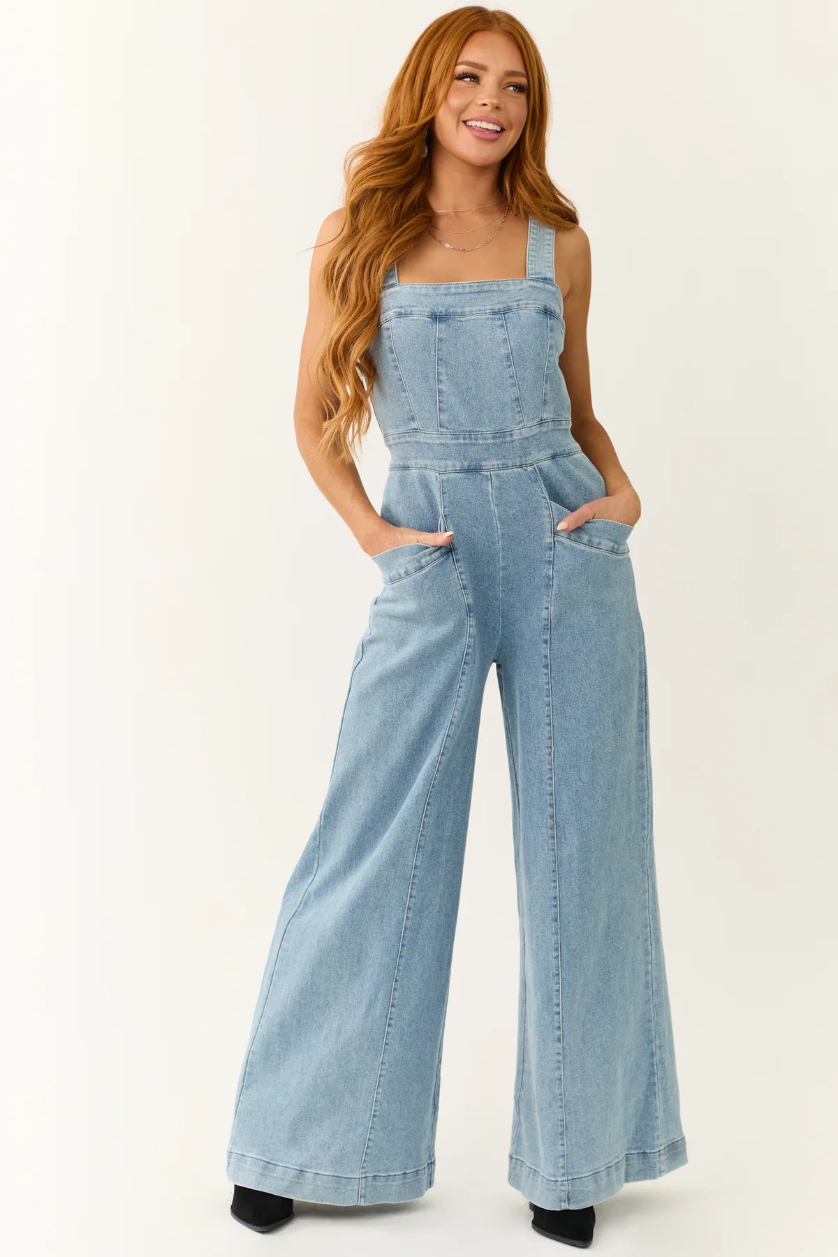 So Me Denim Jumpsuit