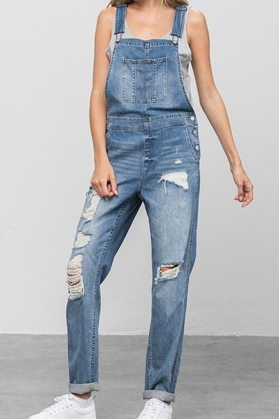 Insane Gene Distressed Overalls