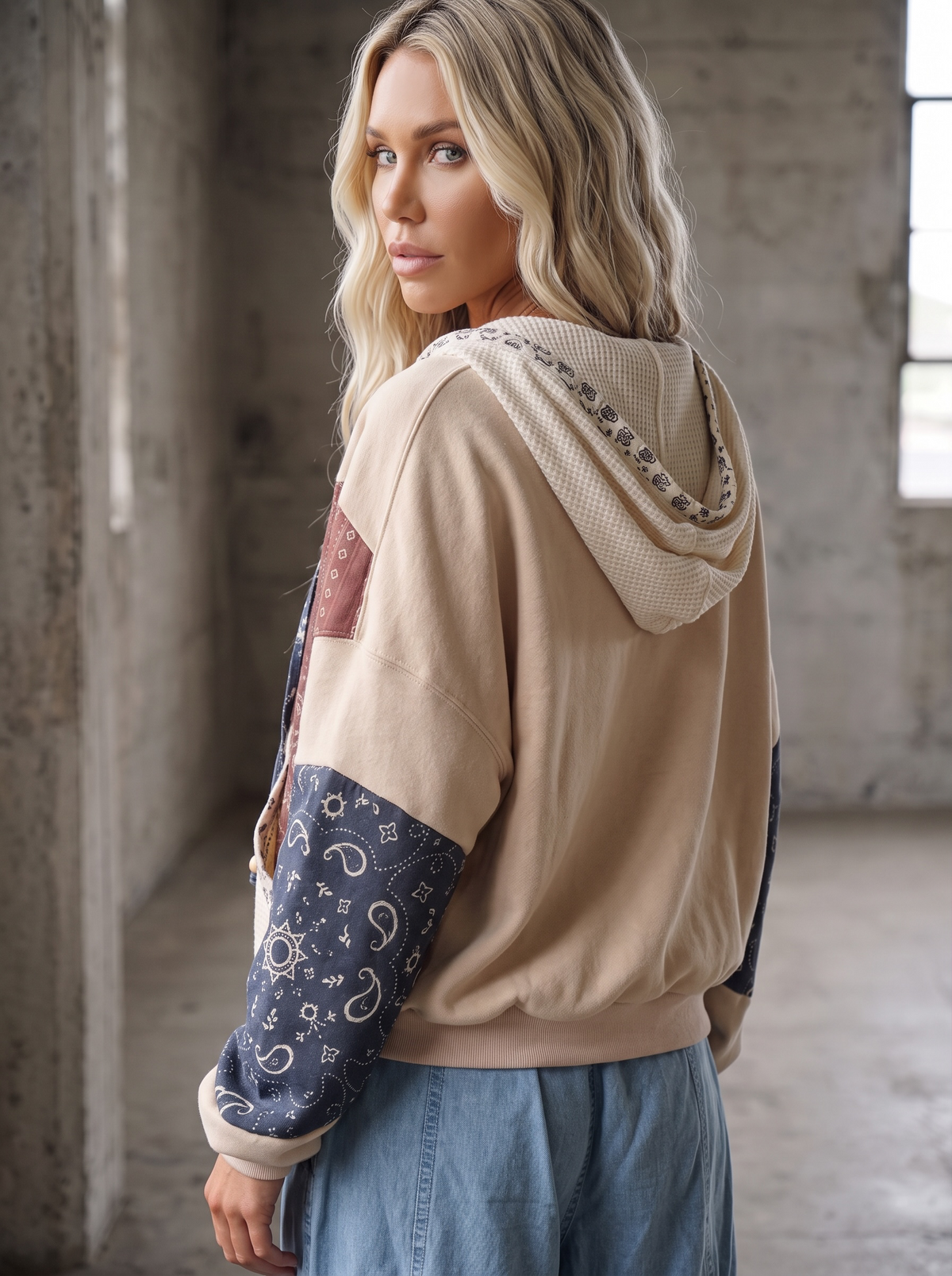 PREORDER - Paisley Patchwork Mixed Media Jacket