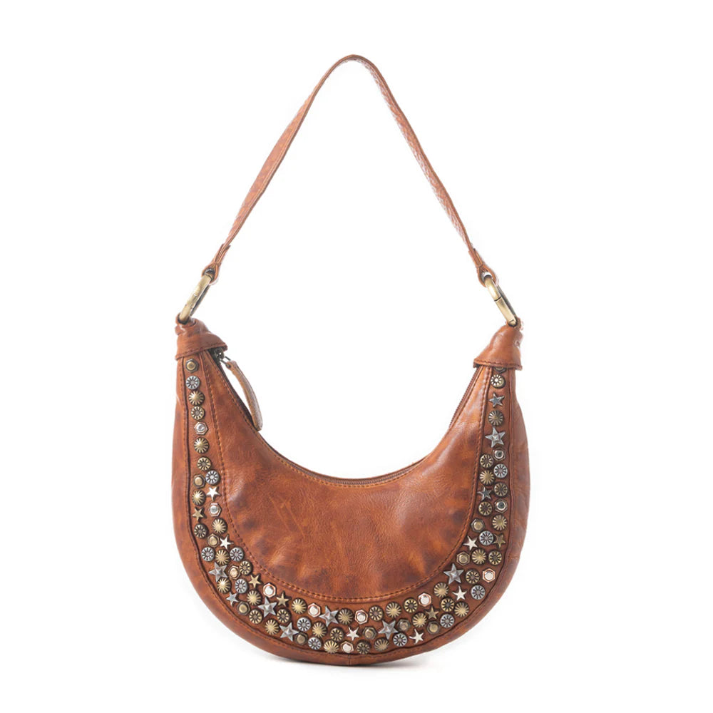 Myra Studded Leather Hobo