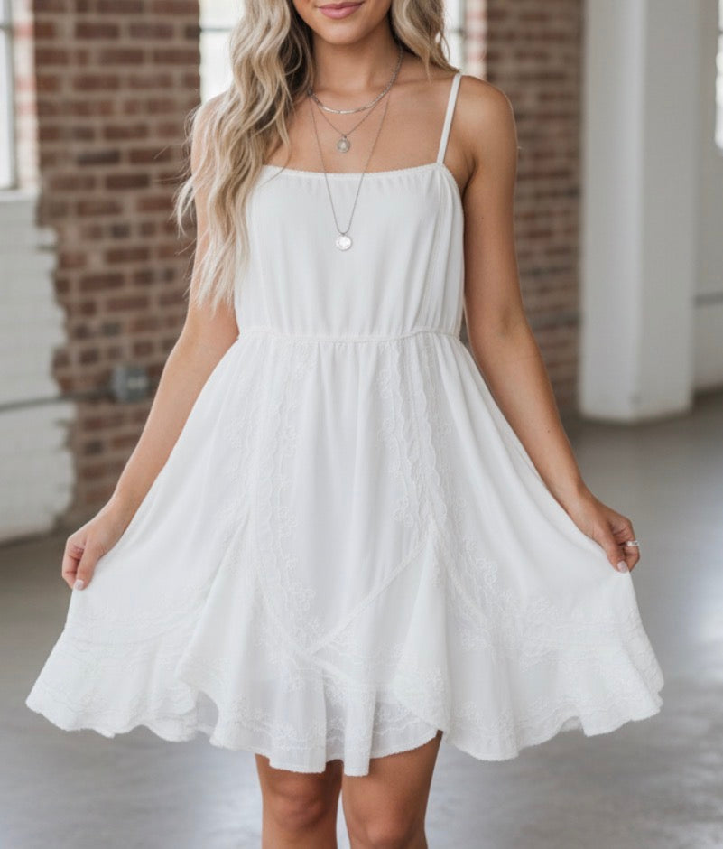 POL Embroidered Dress