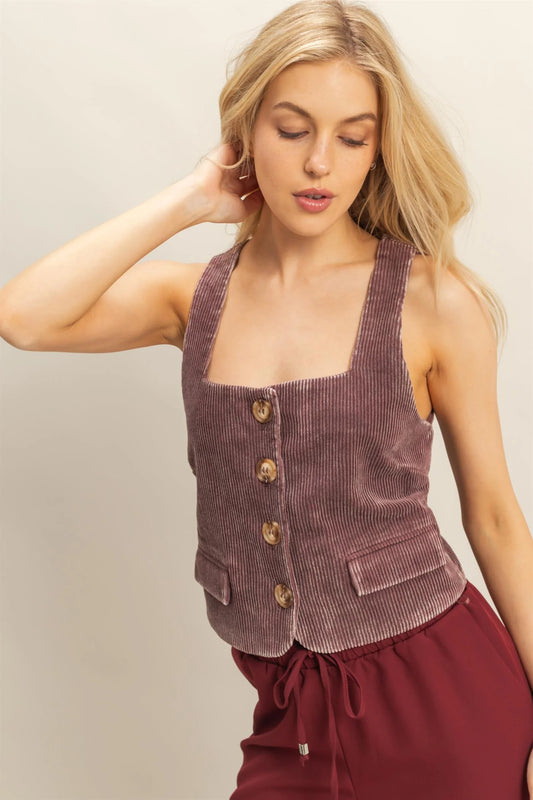 Corduroy Vest