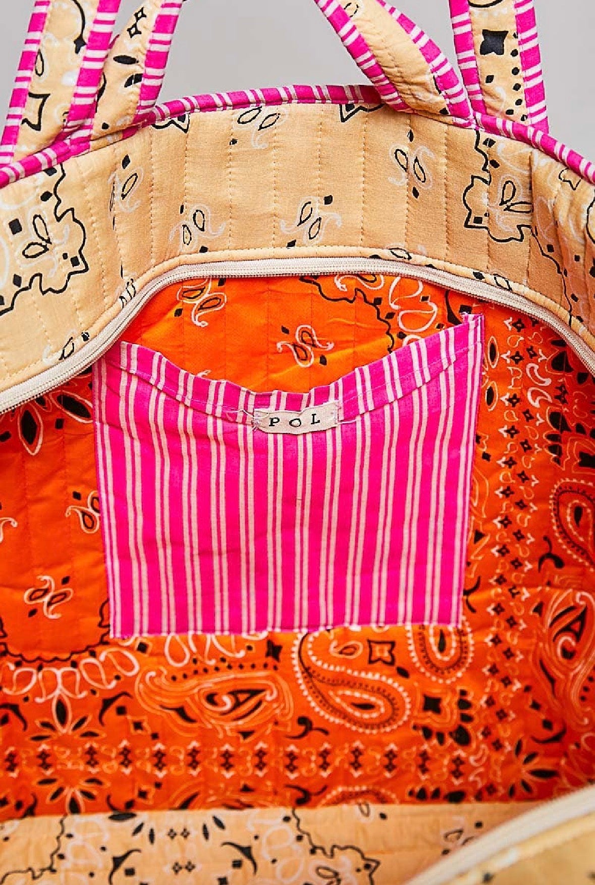 PREORDER - POL LOVE Bandana Quilted Tote