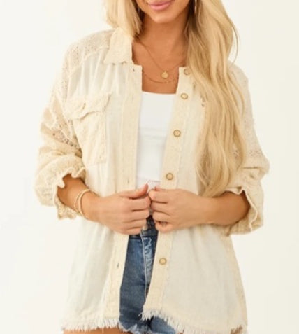 UMGEE Eyelet Shacket