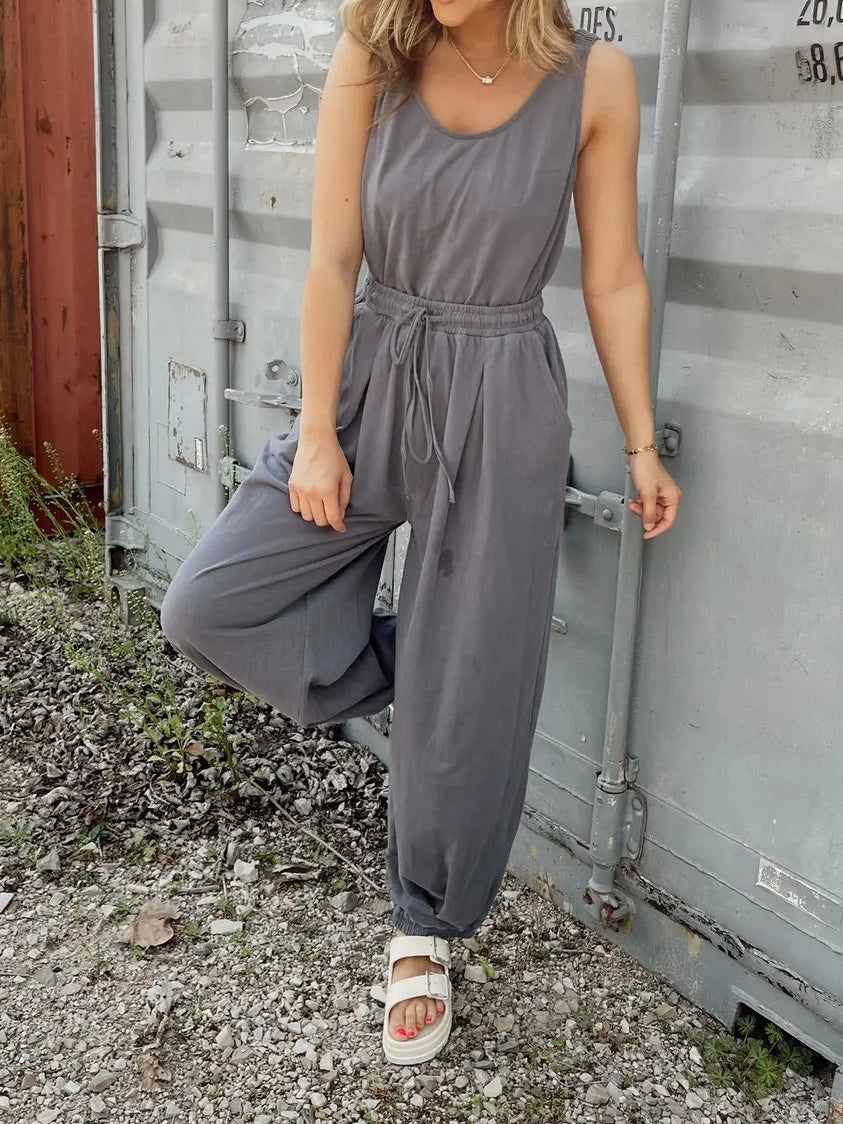 Listicle Jogger Style Jumpsuit