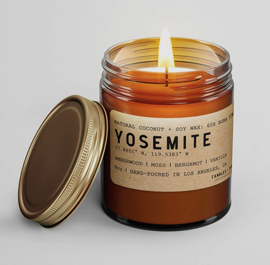 Yosemite California Candle