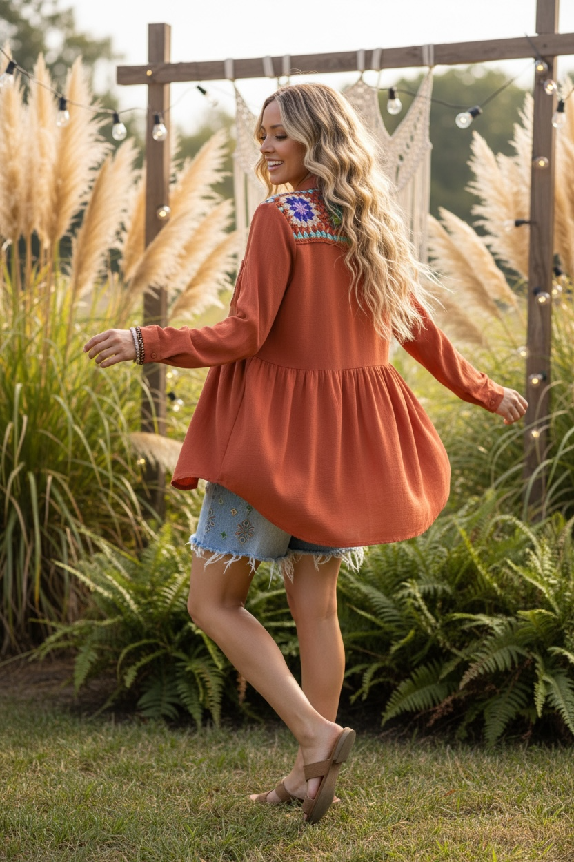 UMGEE Granny Tile Blouse