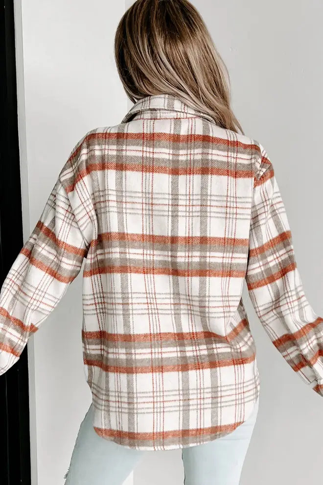 Plaid Bust Pocket Shacket