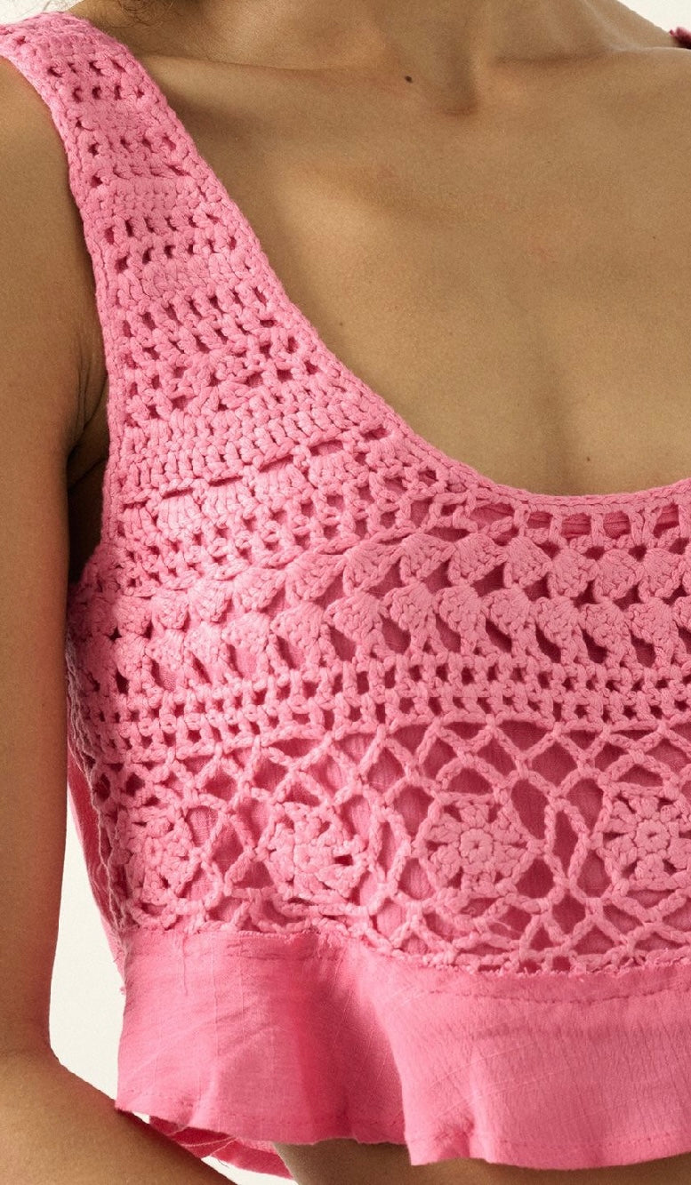 Promesa Crochet Crop Top
