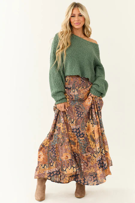 Angie Floral Maxi Skirt