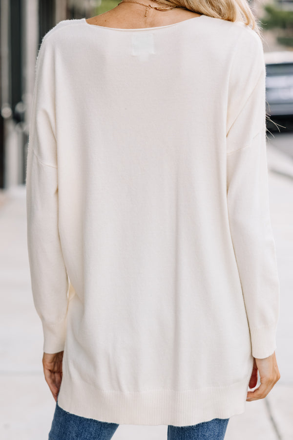 Garment Dyed Front Seam Sweater