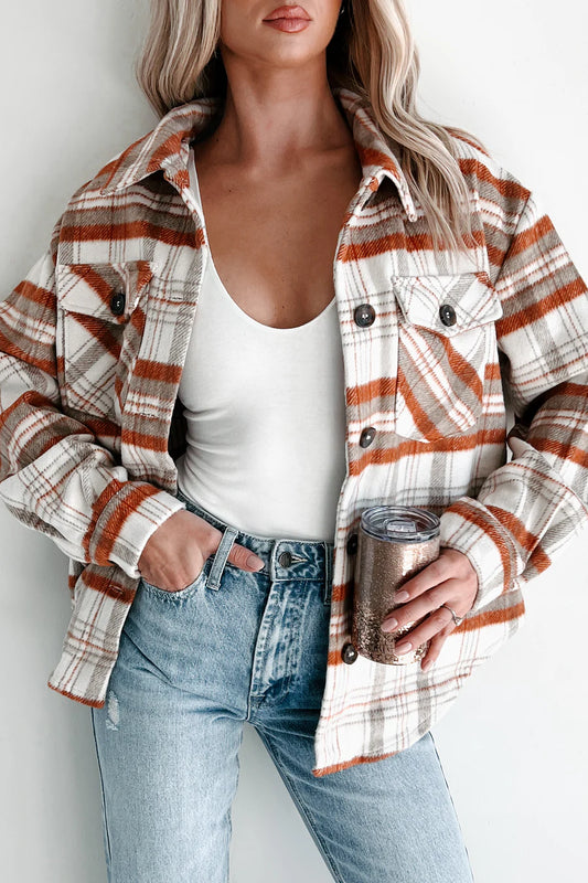 Plaid Bust Pocket Shacket