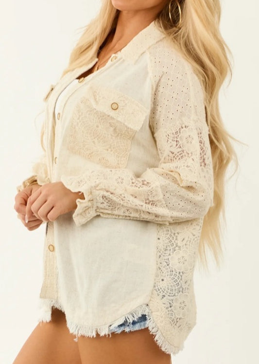 UMGEE Eyelet Shacket