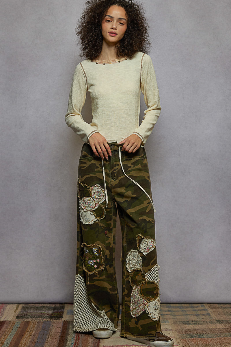 PREORDER- POL Studded Long Sleeve Top