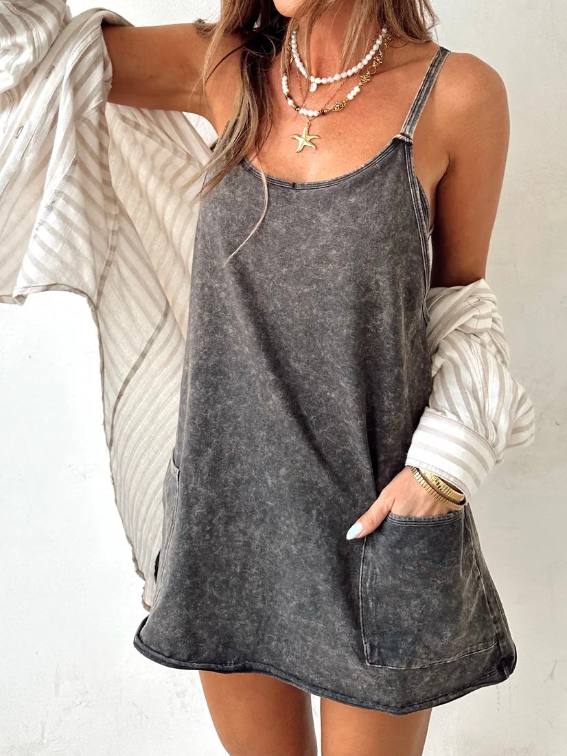 Mini Dress with Built in Romper