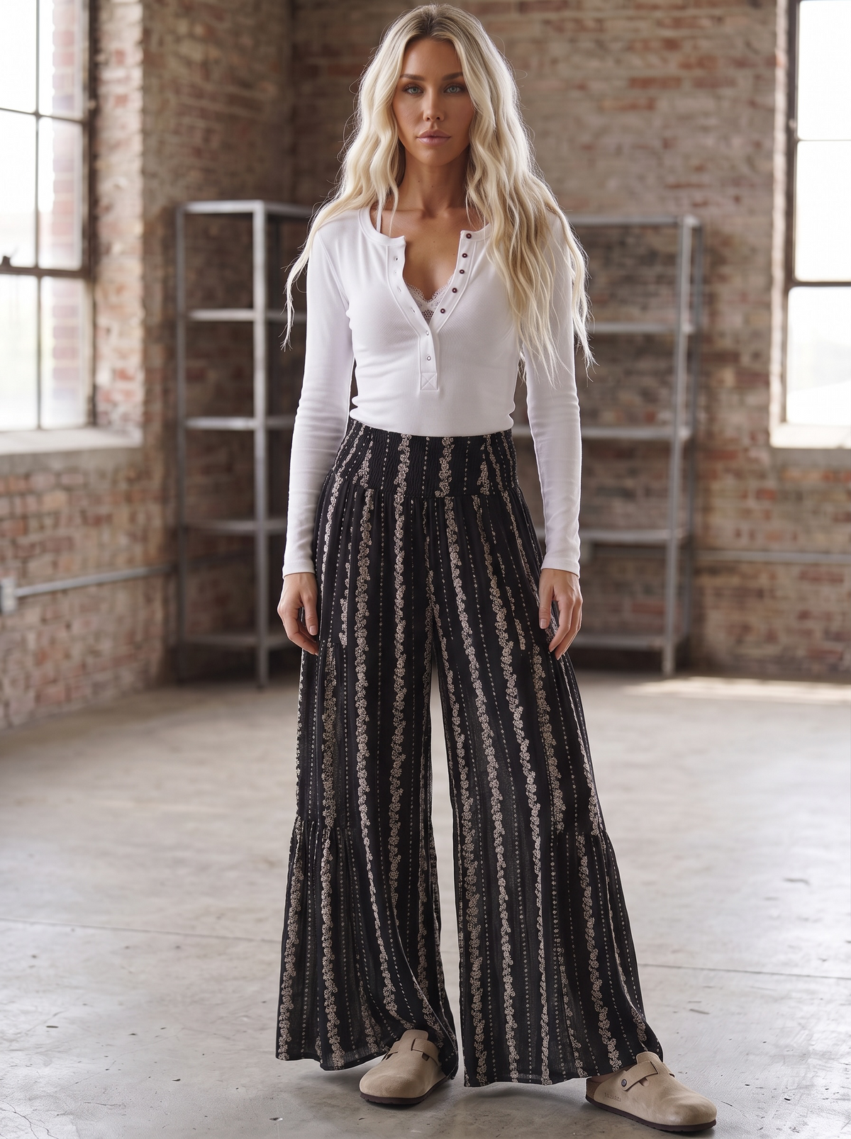 Angie Floral Print Pants