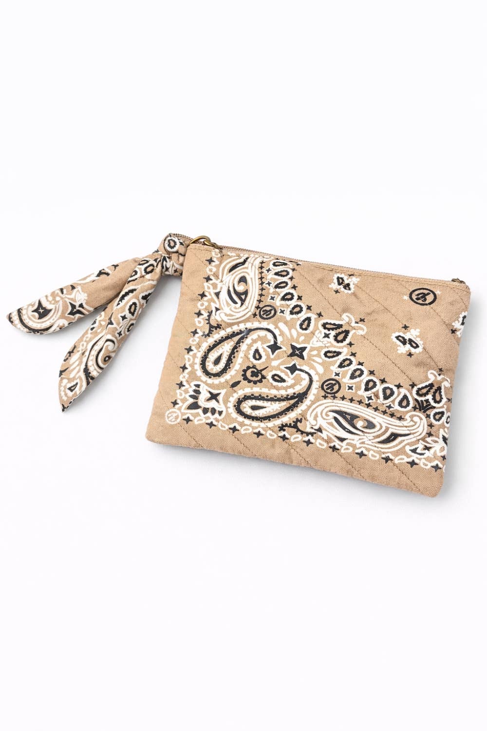 Tan Bandana Clutch