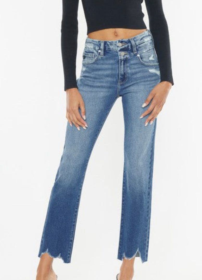 High Rise Slim Straight