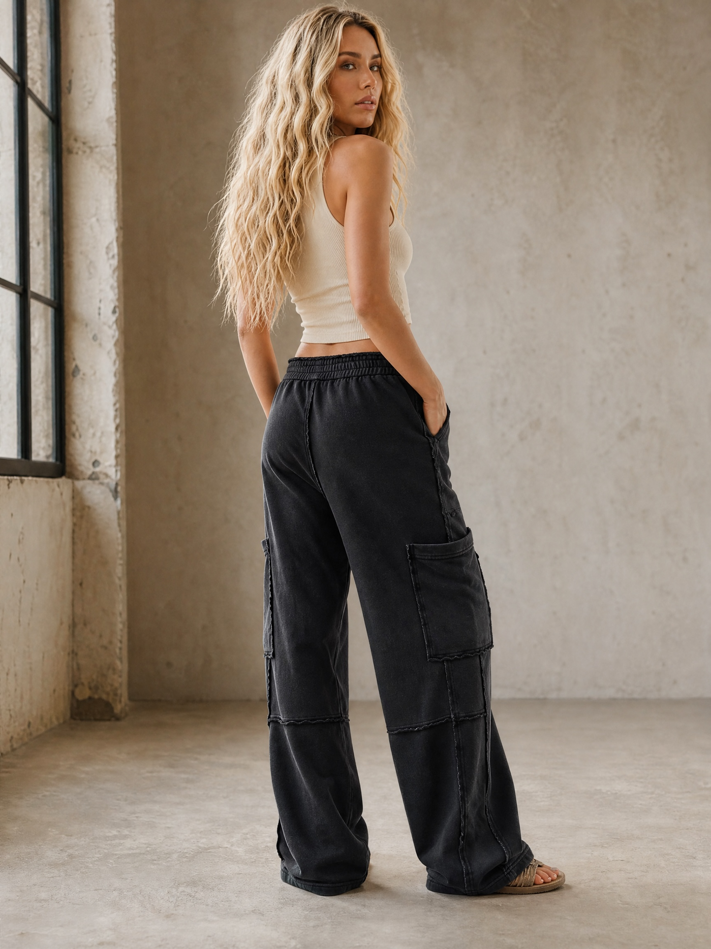 Mineral Washed Cargo Pants