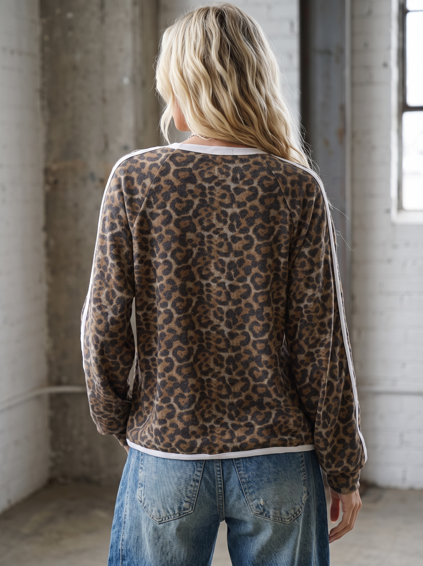 Free Bird Leopard Sweatshirt