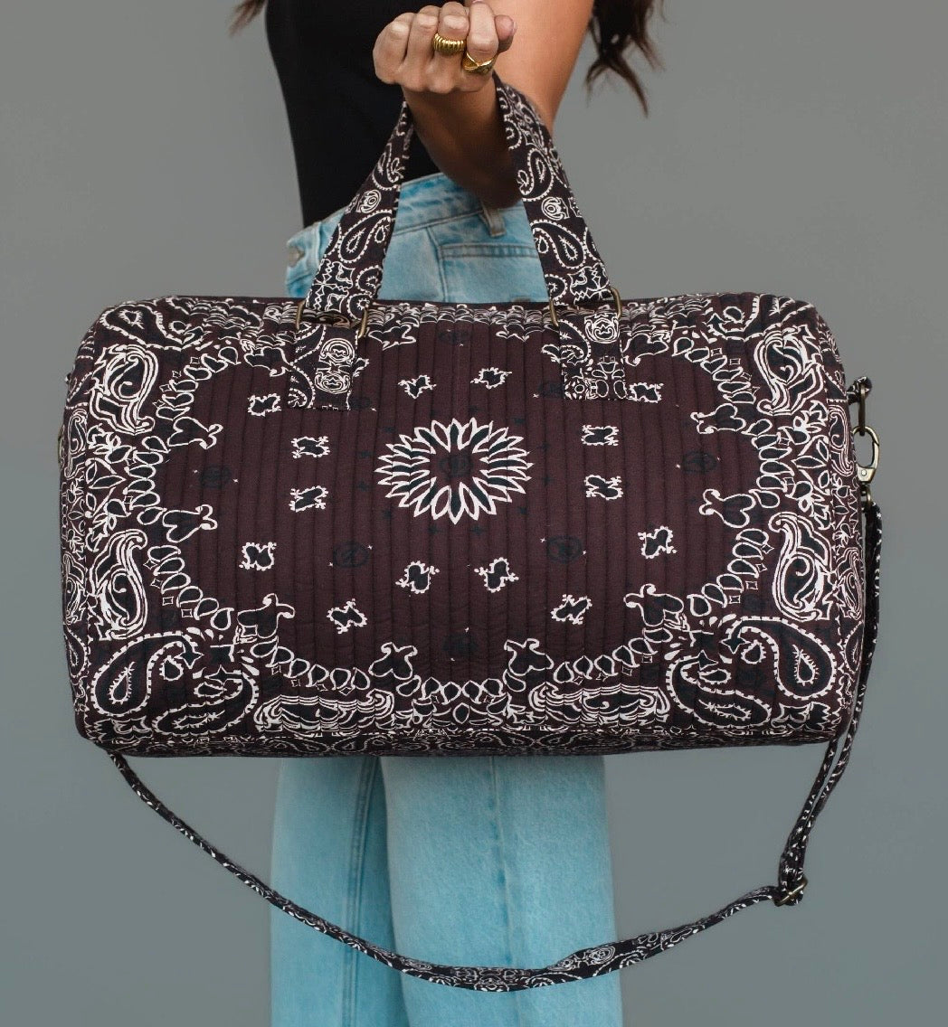 Brown Bandana Duffel