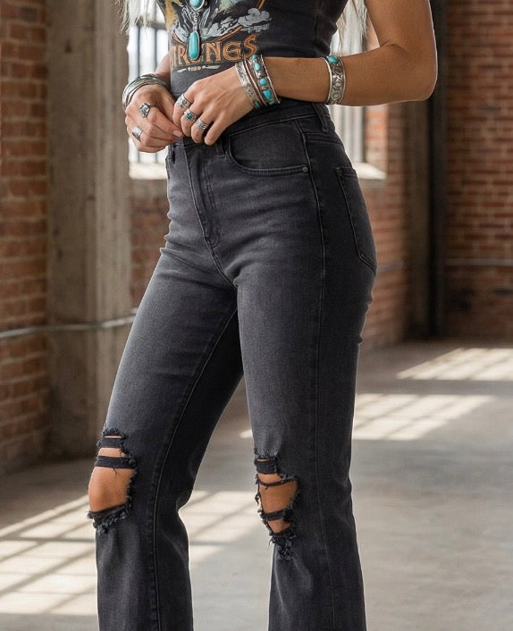 Cropped Flare Jeans