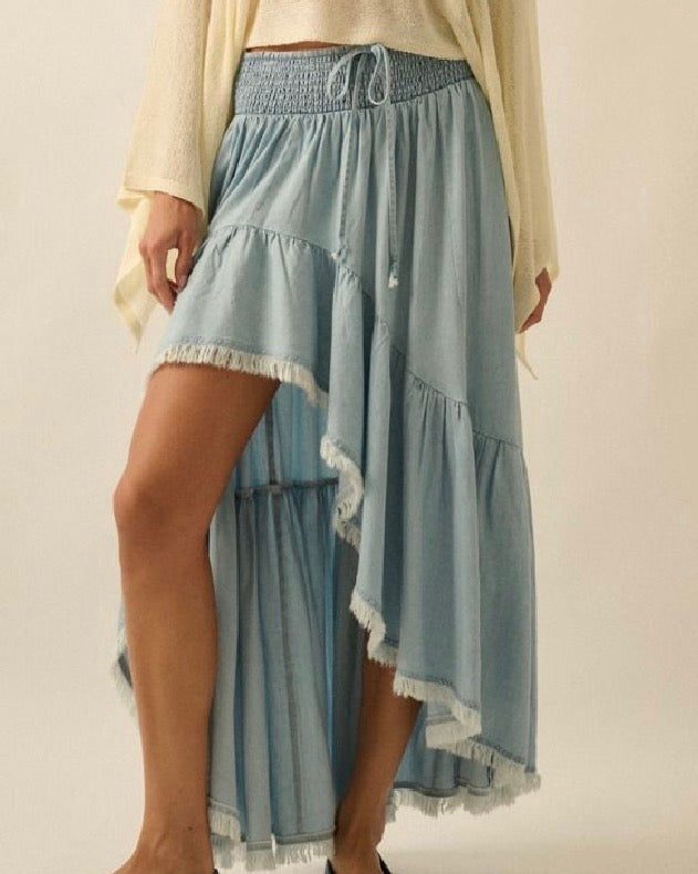 Promesa Tencel Denim Maxi Skirt