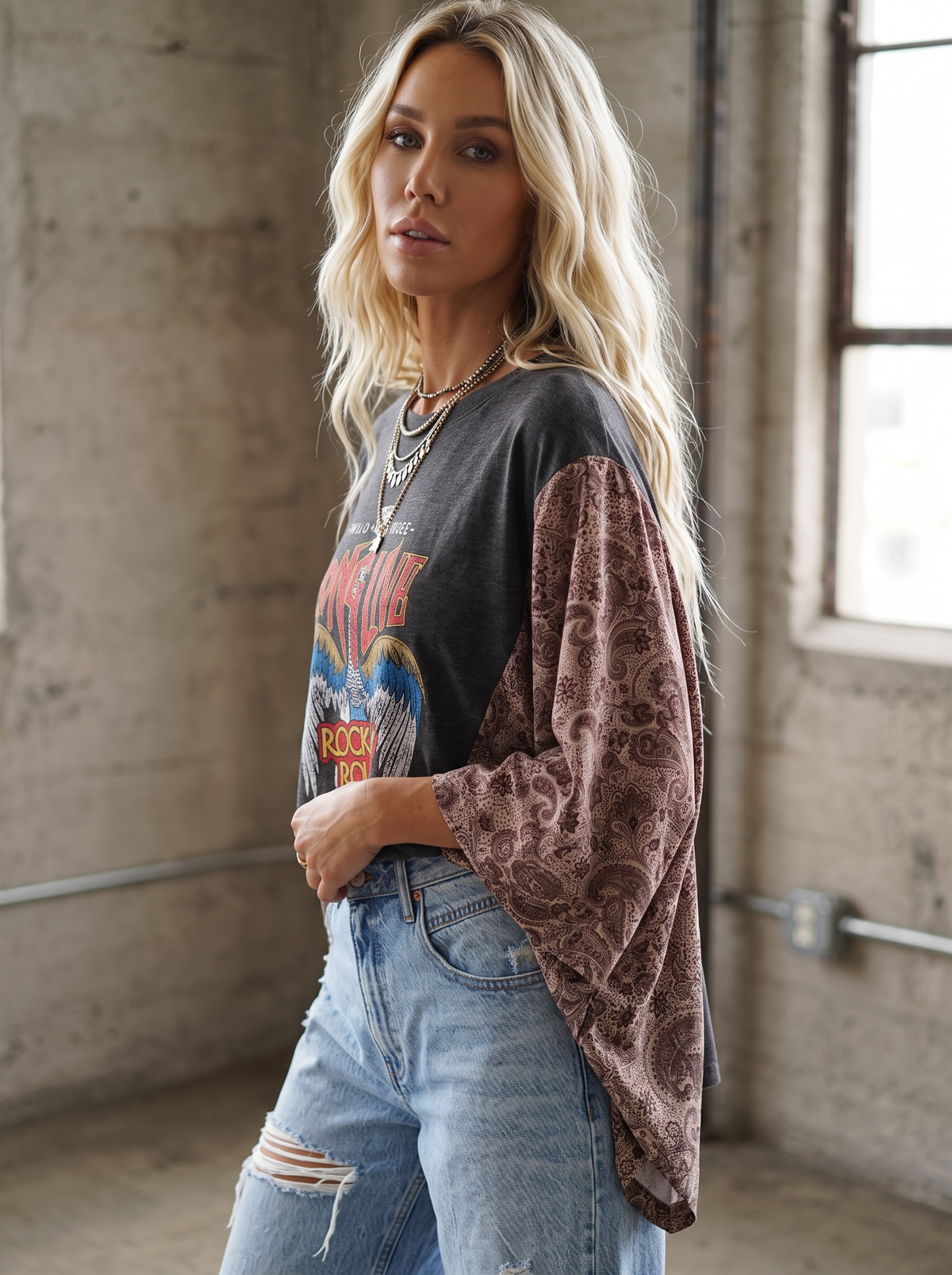 PREORDER - Kimono Sleeve Graphic Tee