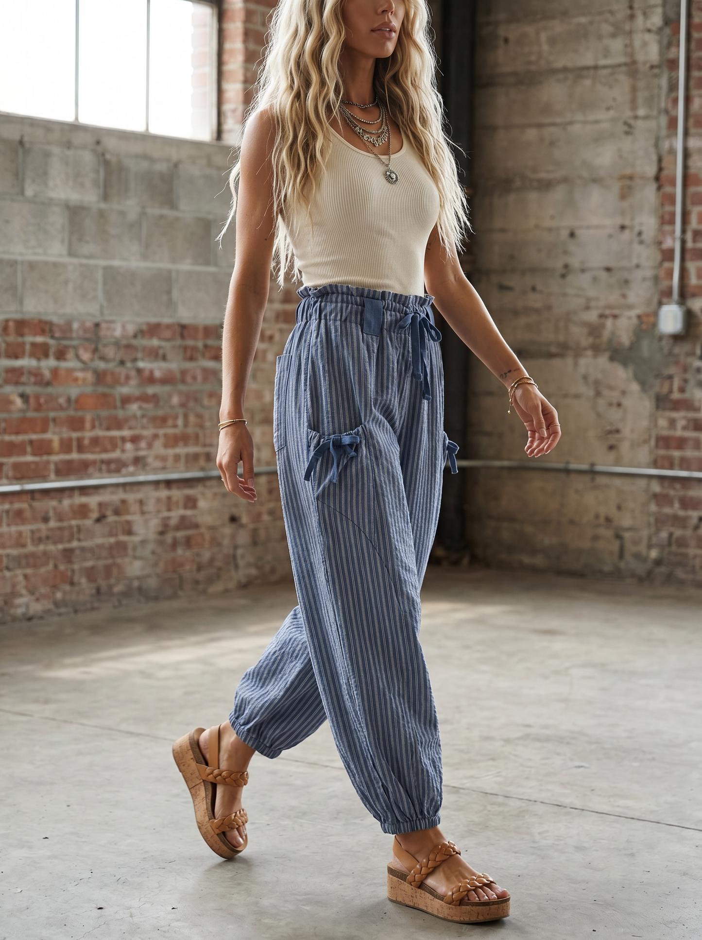 Very J Striped Jogger