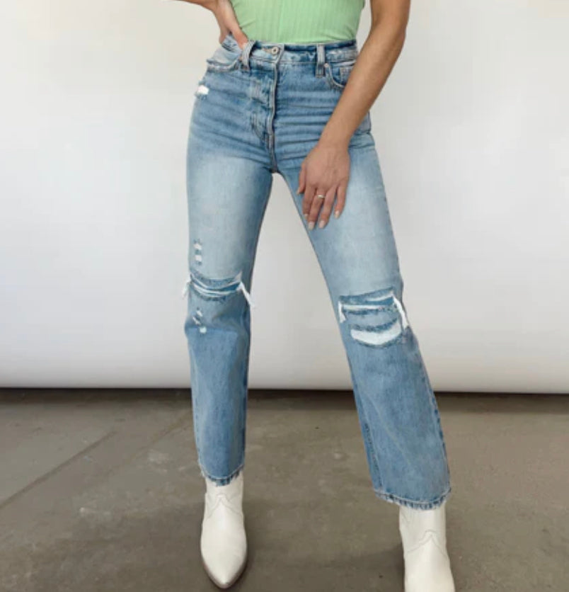 High Rise 90's Boyfriend Jeans