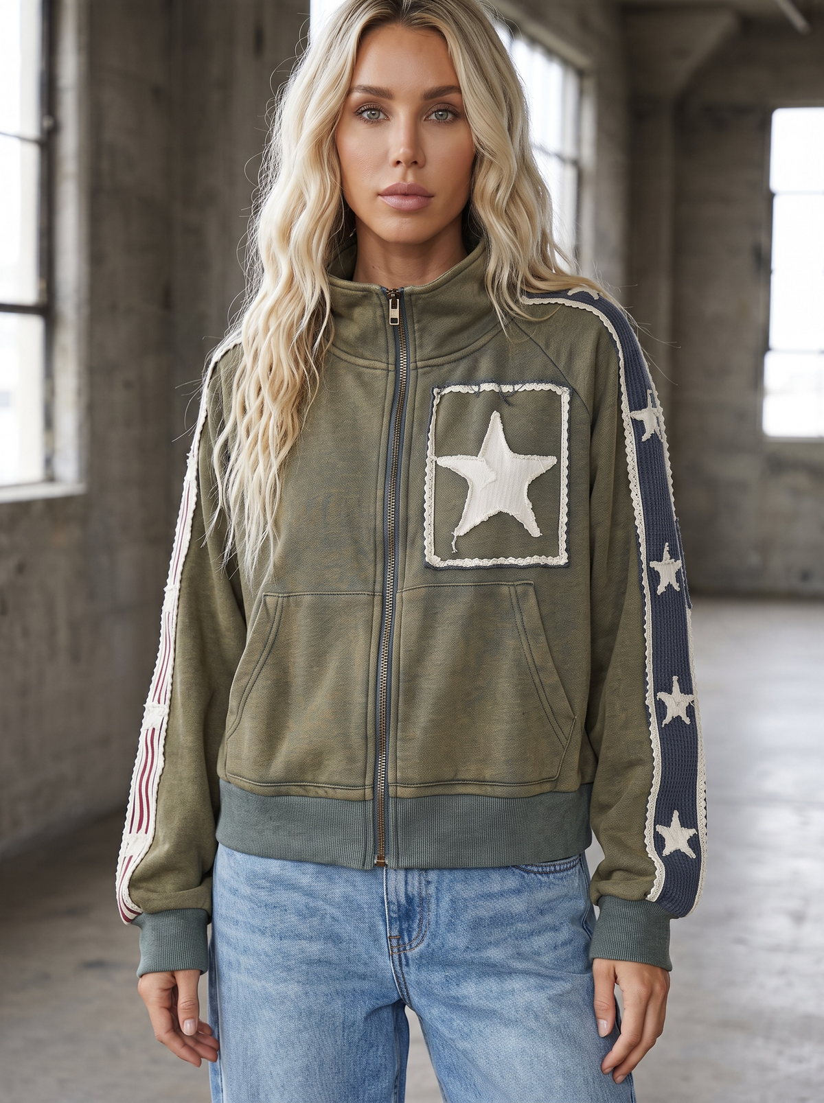 POL Americana Zip Shacket