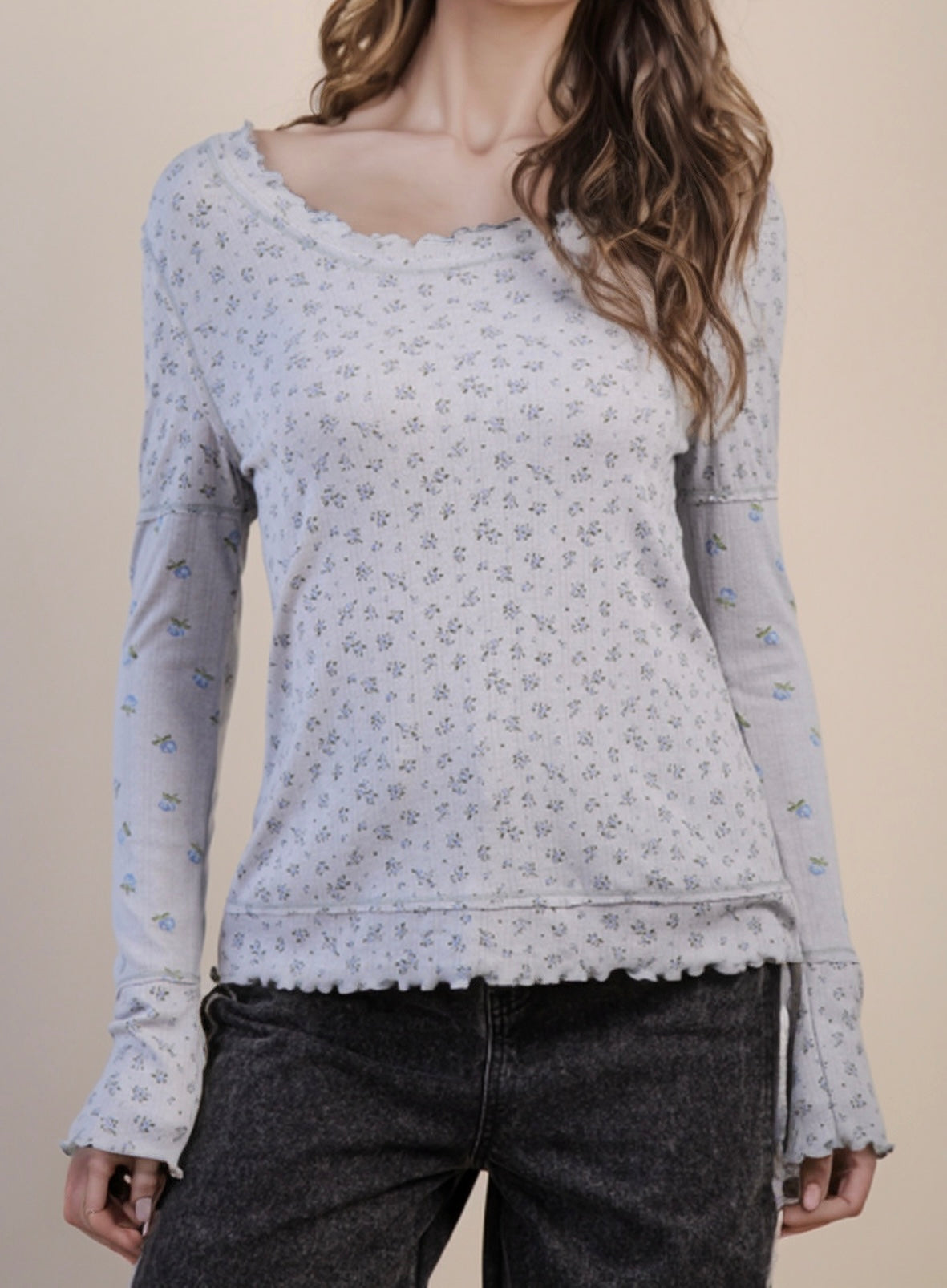 Very J Floral Print Top