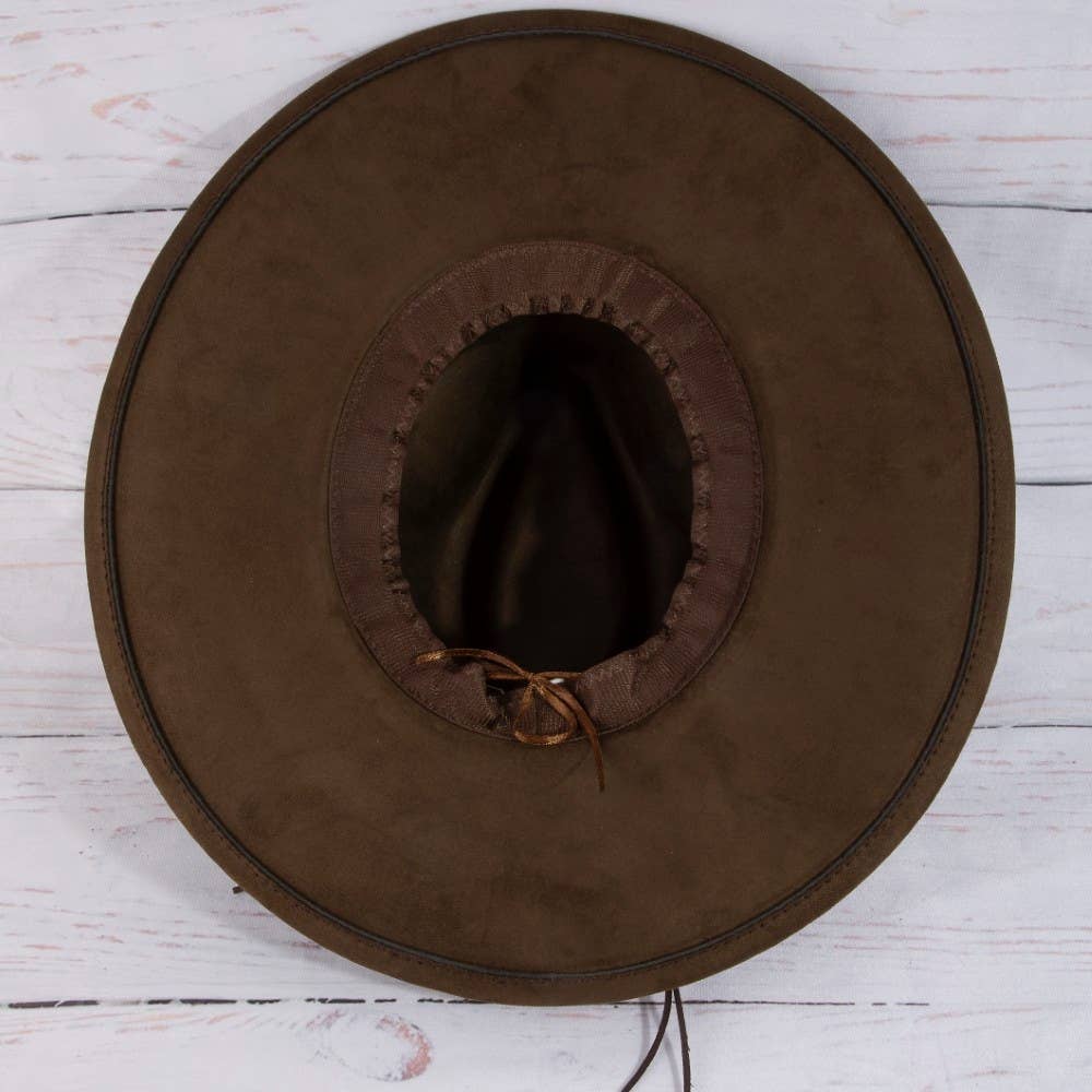 Oversized Concho Band Western Hat
