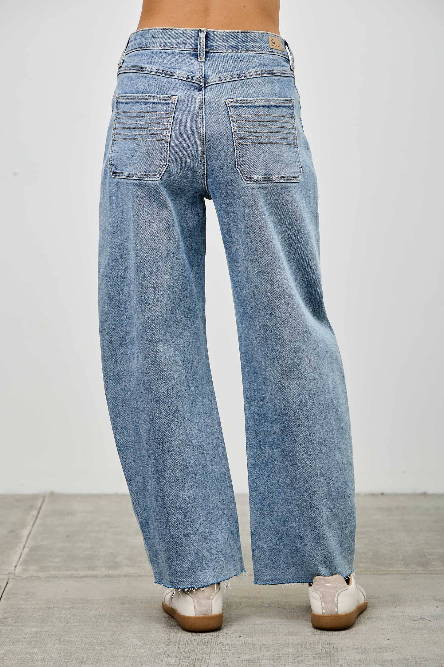 PREORDER- Saige Pleated Barrel Jeans