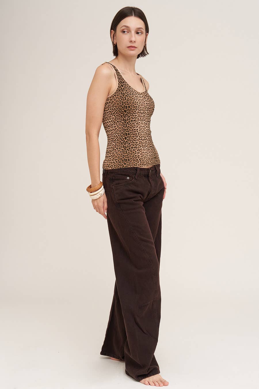 NS8605- Reversible Leopard Tank Top