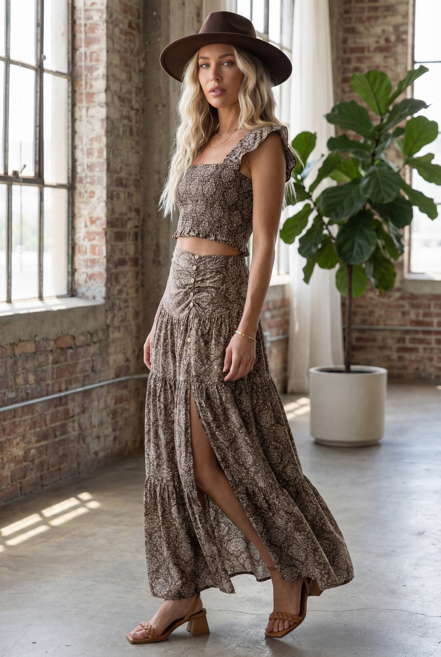 Promesa Floral Maxi Skirt
