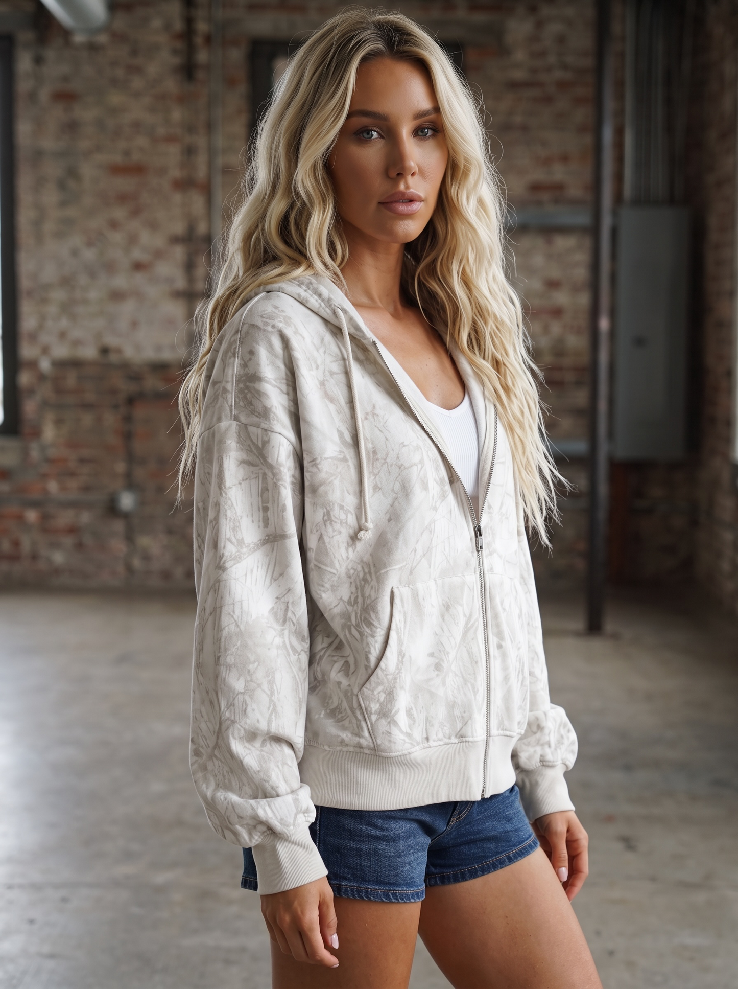 Camouflage Hooded Sweatshirt