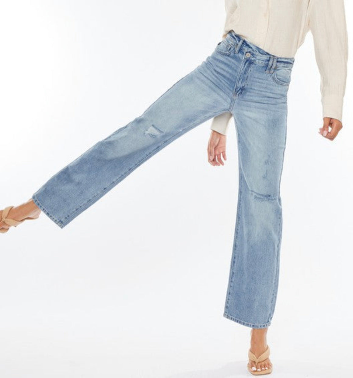 90's Wide Leg Straight Jeans