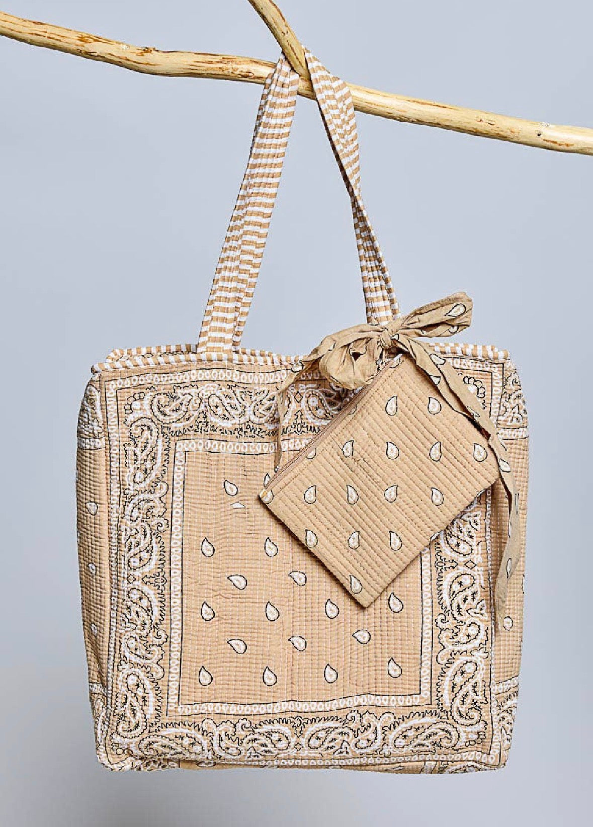 PREORDER - POL Bandana Print Tote & Pouch Set