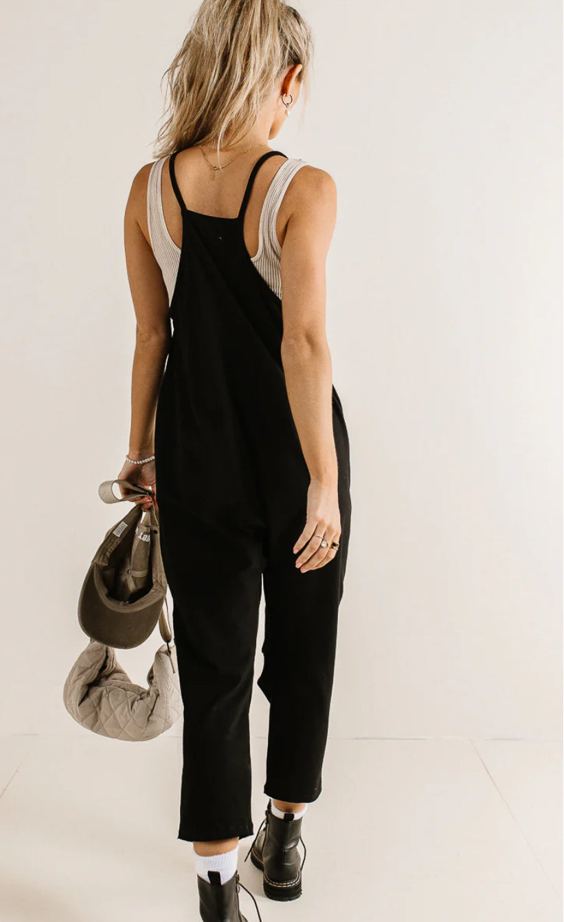 Black Sleeveless Harem Jumpsuit