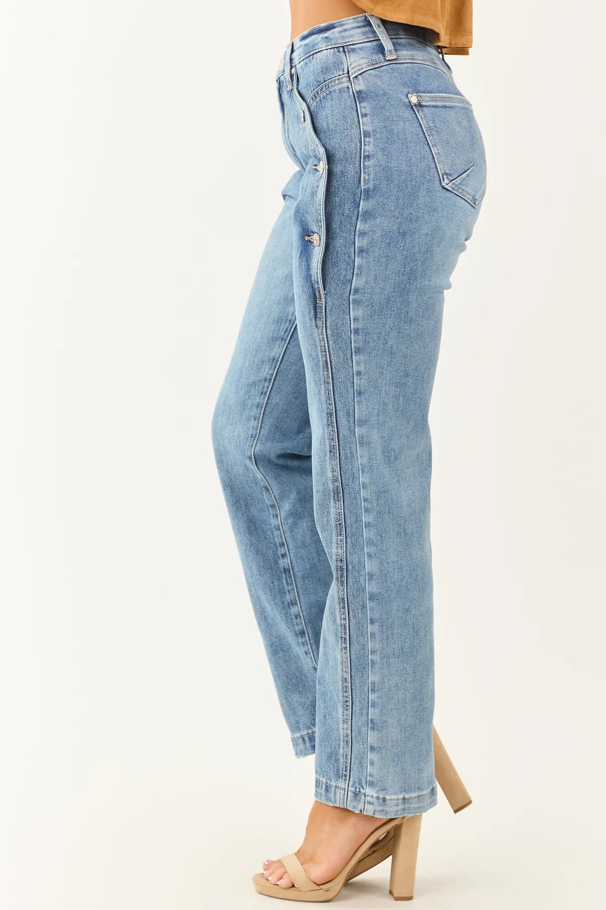 Saige Tummy Control Straight Leg Jeans
