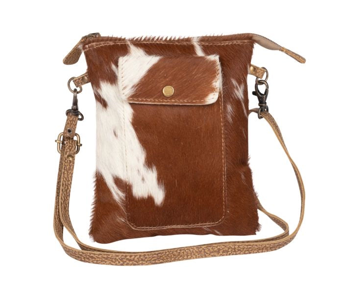 LEATHER LITHE HAIRON SMALL BAG