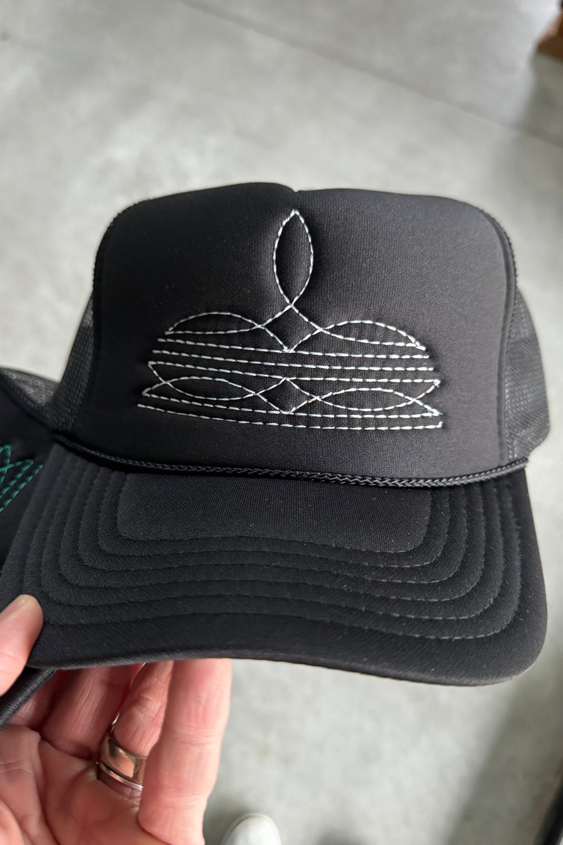 Boot Stitch Trucker Hat